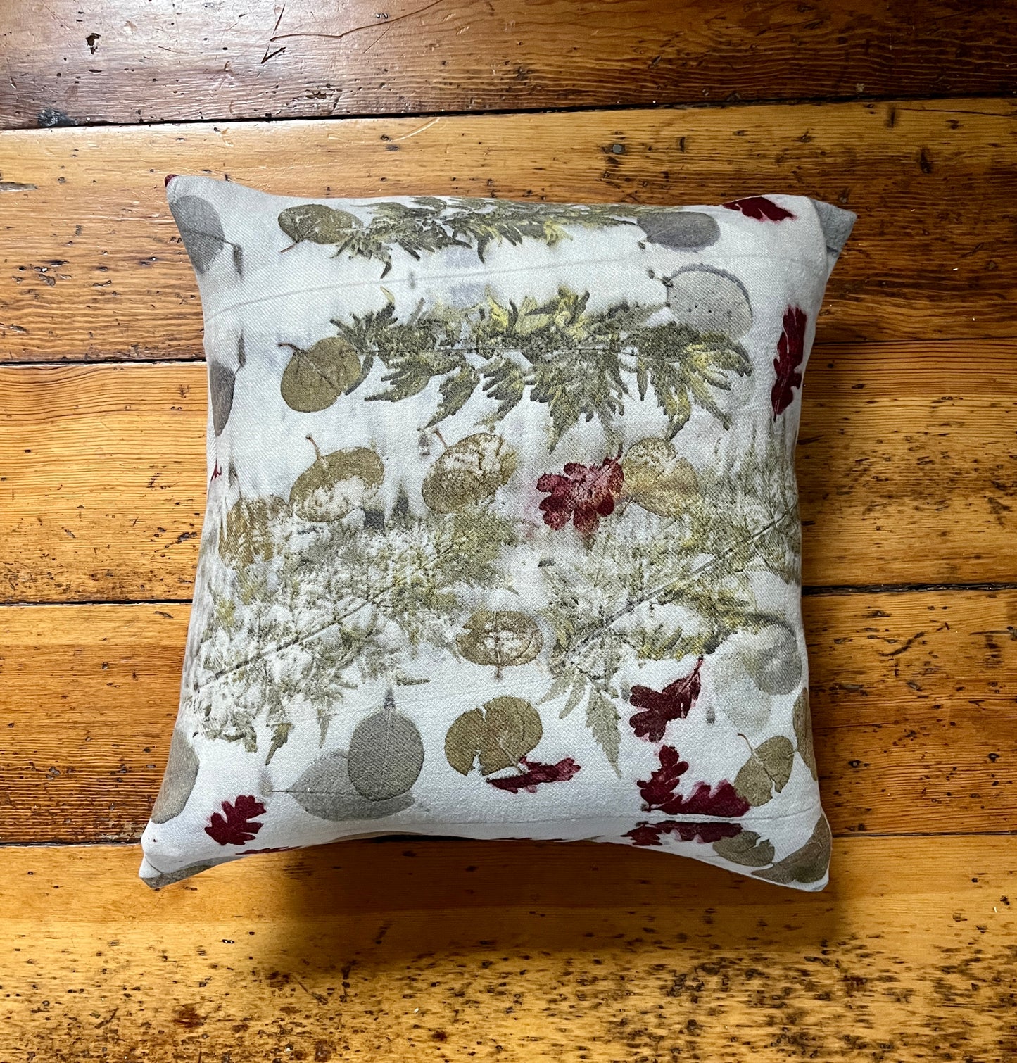 Eco Printed Bare Ranch Wool Pillow Set
